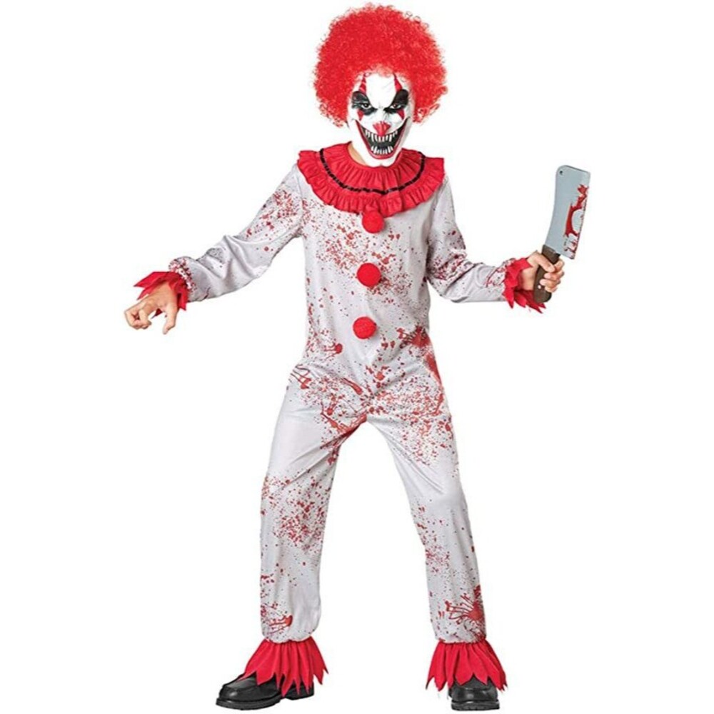 Scary Circus Clown Pretend Kids Costume, Small